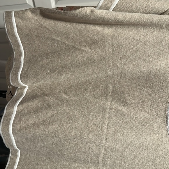 Michael Kors Tan Crop Tie Front Short Sleeve T-Shirt - Picture 4 of 4